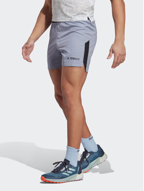adidas adidas Sportovní kraťasy TERREX TRAIL RUNNING SHORTS HS9550 Fialová Slim Fit