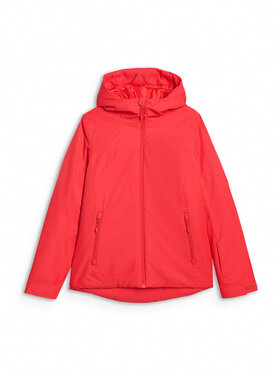 4F 4F Kurtka narciarska APRES SKI Czerwony Regular Fit