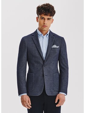 Pako Lorente Pako Lorente Marynarka P25WF-3X-026 Granatowy Slim Fit