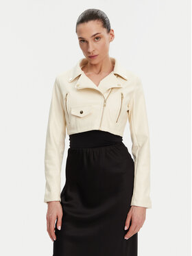 Rinascimento Rinascimento Яке от имитация на кожа CFC0119617003 Бежов Regular Fit