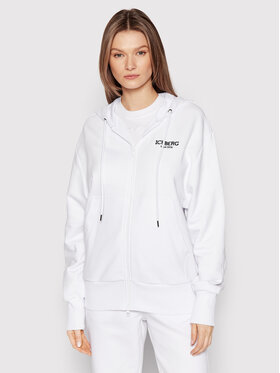 Iceberg Iceberg Majica dugih rukava 22EI2P0E02163061101 Bijela Relaxed Fit