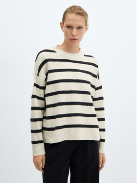 Mango Mango Svetr Marini 57069101 Bílá Relaxed Fit