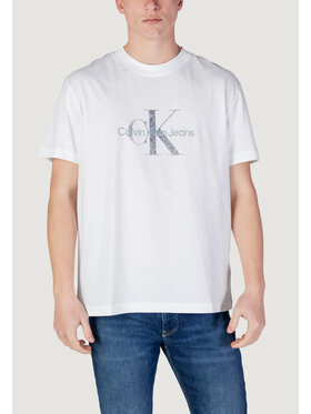 Calvin Klein Jeans Calvin Klein Jeans T-Shirt TEXTURED MONOLOGO TEE Biały Textured Fit