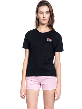 Lee Lee T-Shirt RELAXED FIT Czarny Slim Fit