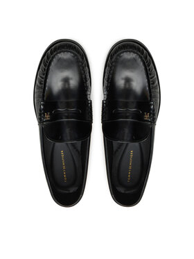 Tommy Hilfiger Mokasinke Loafer Abrasivato Leather FW0FW08617 Crna