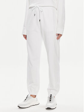 Max Mara Leisure Max Mara Leisure Долнище анцуг Markus 2416781038 Бял Regular Fit