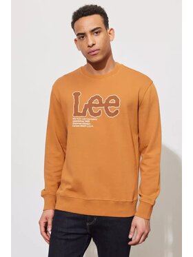 Lee Lee Felpa SEASONAL LOGO CREW SWS Arancione Regular Fit