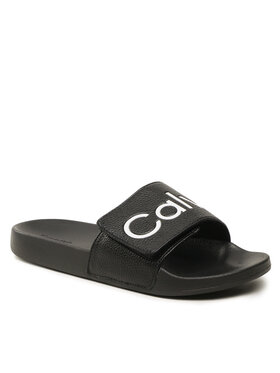 Calvin Klein Calvin Klein Nazouváky Adj Pool Slide Pu M0HM00957 Černá