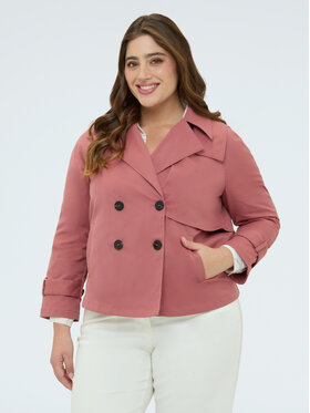 Fiorella Rubino Fiorella Rubino Płaszcz zimowy 8004T000352N006 Różowy A-Line Fit