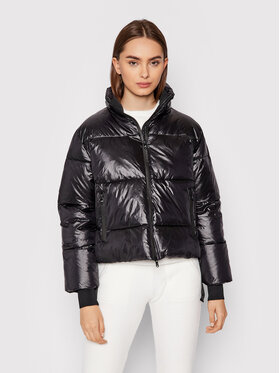 Deha Deha Пухено яке D53660 Черен Regular Fit