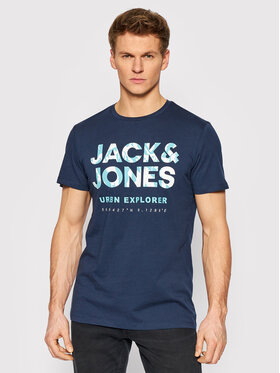 Jack&Jones Jack&Jones Marškinėliai Booster 12209200 Tamsiai mėlyna Regular Fit