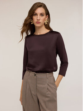 Motivi Motivi T-shirt G064W703440N032 Marrone Regular Fit