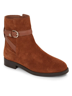 Tommy Hilfiger Tommy Hilfiger Botine Elevated Essential Boot Suede FW0FW07482 Maro