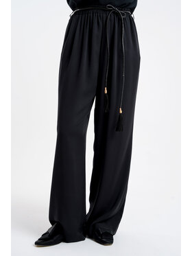 CLICK CLICK Spodnie materiałowe 30-355 Czarny Loose Fit