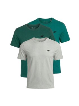 4F 4F T-Shirt Z-TTSHM3948-3-P Bordowy Regular Fit