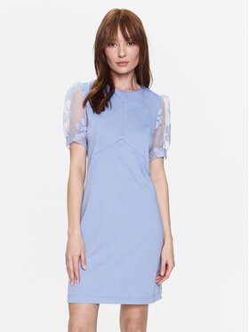 NAF NAF NAF NAF Úpletové šaty Echelsea XENR97 Modrá Regular Fit