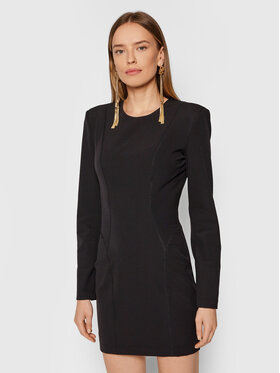 Silvian Heach Silvian Heach Kokteilinė suknelė Norrebo PGA21160VE Juoda Slim Fit