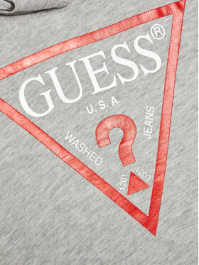 Guess Majica Dugih Rukava L92Q09 KAUG0 Siva Regular Fit