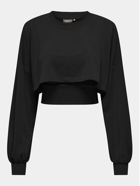 ONLY ONLY Sweatshirt Britt 15312126 Schwarz Cropped Fit