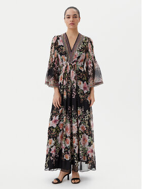 Hale Bob Hale Bob Nyári ruha with silk 4YPR652A Fekete Regular Fit