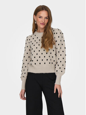 JDY JDY Maglione 15304813 Écru Regular Fit