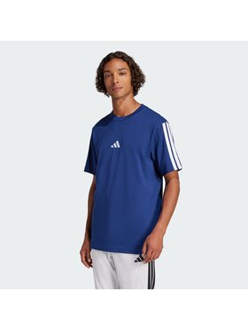 adidas adidas T-Shirt Essentials 3-Stripes Single Jersey Tee Błękitny Regular Fit