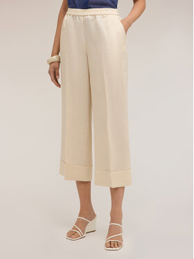 Motivi Motivi Pantaloni di tessuto P095Q004555N0R2 Crema Over Fit