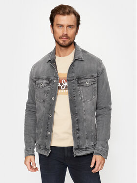 Pepe Jeans Pepe Jeans Kurtka jeansowa PM402805 Szary Regular Fit