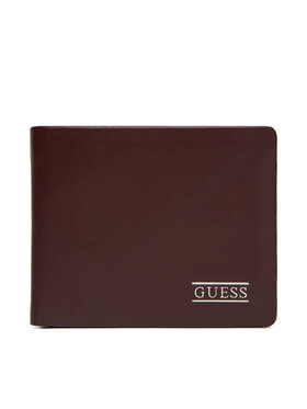 Guess Guess Голям мъжки портфейл SMNEBR LEA24 Кафяв