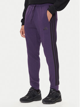 adidas adidas Sportinės kelnės Essentials 3-Stripes JX0750 Violetinė Regular Fit