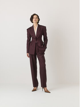 La Mania La Mania Pantalone da abito COLIN Viola Classic Fit