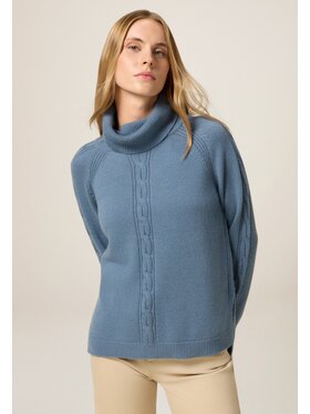 Oltre Oltre Cardigan M319J005057N004 Turchese Regular Fit