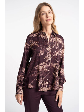 CLICK CLICK Koszula 10-6982 Fioletowy Regular Fit