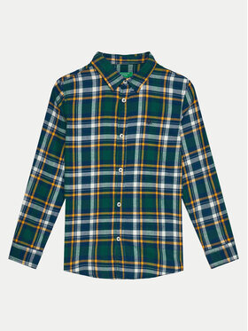 United Colors Of Benetton United Colors Of Benetton Marškiniai 5LQHCQ039 Žalia Regular Fit