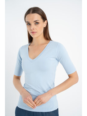 CLICK CLICK T-Shirt 72-021 Niebieski Close Fit