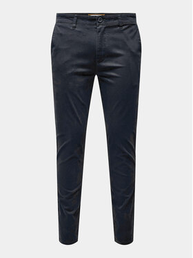 Only & Sons Chino Hlače Mark Luca 22028144 Mornarsko Modra Slim Fit