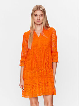 Vero Moda Vero Moda Sukienka letnia Honey 10275875 Pomarańczowy Relaxed Fit