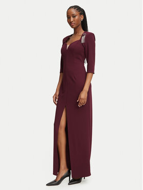 Rinascimento Rinascimento Vakarinė suknelė CFC0125271003 Vyšninė Slim Fit
