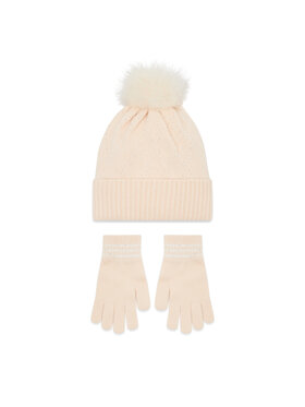 Pieces Pieces Ensemble bonnet + gants Carine 17130999 Beige