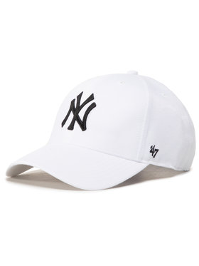 47 Brand 47 Brand Czapka z daszkiem Mlb New York Yankees B-MVPSP17WBP-WH Biały