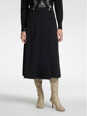 Elena Mirò Elena Mirò Spódnica midi 1042P000053N033 Czarny A-Line Fit