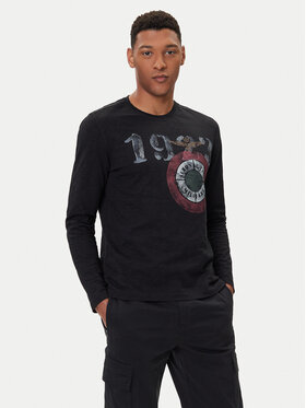 Aeronautica Militare Aeronautica Militare Pikkade varrukatega T-särk 252TS2487UJ00709 Must Regular Fit