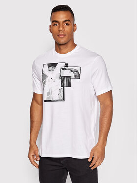 Armani Exchange Armani Exchange T-Shirt 6LZTHN ZJBVZ 1100 Bílá Regular Fit