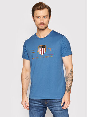 Gant Gant T-Shirt Archive Shield 2003099 Blau Regular Fit