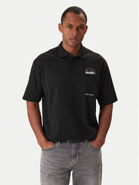 KARL LAGERFELD KARL LAGERFELD Polo marškinėliai 745127 561225 Juoda Regular Fit