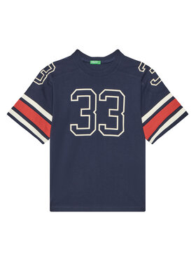 United Colors Of Benetton United Colors Of Benetton T-shirt 3MI5C10OA Tamnoplava Relaxed Fit