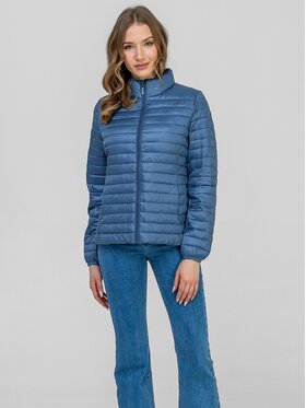 Perso Perso Kurtka przejściowa BLE260049F Niebieski Regular Fit
