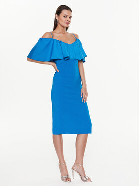 Pinko Pinko Koktel haljina La Carlota 100034 A0GI Plava Regular Fit