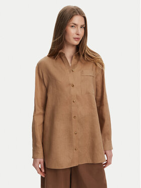 Max Mara Max Mara Сорочка Noel 2516111018 Коричневий Regular Fit