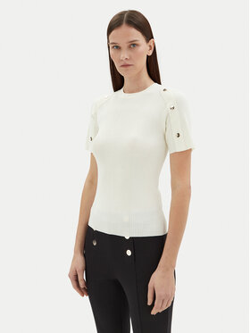 Motivi Motivi Kampsun M5876000937N Valge Slim Fit